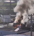 Hatay’da park halindeki kamyon yandı