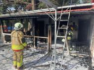 Samandağ’da ev yangını