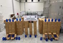 Tekirdağ'da 17 bin 815 litre etil alkol ele geçirildi