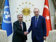 Cumhurbaşkanı Erdoğan, BM Genel Sekreteri Guterres'i kabul etti