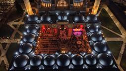 Restorasyonun ardından ibadete açılan Selimiye Cami avlusunda iftar