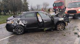 Otomobil takla attı; 1 yaralı