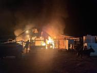 Kanatlı ve küçükbaş hayvan çiftliğinde yangın: 580 hayvan öldü