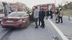 İstanbul - Eyüpsultan TEM Otoyolu'nda zincirleme kaza: 1 ölü 1 yaralı