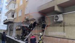 Berber dükkanındaki yangında mahsur kalan çırak kurtarıldı