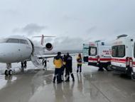 Bingöl’de 25 günlük bebek, ambulans uçakla Ankara’ya sevk edildi