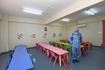 Osmangazi’de kreşler ara tatilde dezenfekte edildi