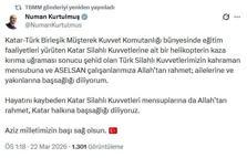 Siyasilerden helikopter kazası şehitleri için taziye mesajları