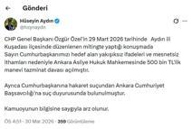 Cumhurbaşkanı Erdoğan'dan Özgür Özel'e tazminat davası