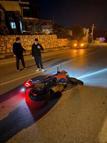 Devrilen motosikletin sürücüsü yaşamını yitirdi