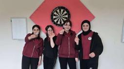 Samsun'da Dart Şampiyonu Çatkaya Ortaokulu oldu