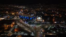 Tarihi Kayseri Kalesi ve saat kulesine ‘otizm’ farkındalığı