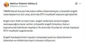 Bakan Göktaş: Araç alımında ÖTV muafiyeti kapsamı genişletildi