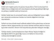 İletişim Başkanı Duran: EOKA terör örgütü yanlılarının KKTC'deki saldırısını kınıyorum