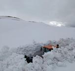 Erzincan’da 4 metreyi aşan karla mücadele