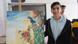 Şırnaklı Hüsam, resimleriyle ABD’nin prestijli sanat okuluna birinci sıradan ve tam burslu kabul aldı