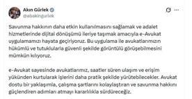 Adalet Bakanı Gürlek: e-Avukat uygulamamızı hayata geçiriyoruz