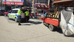 Plakasız motosiklet ve triportörün sürücülerine 126 bin lira ceza