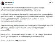 AK Parti’li Acar: Katil İsrail, gözü dönmüş bir canilikle masum sivillere ve basın mensuplarına saldırmaktadır