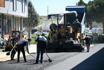 Kula Ayakkabıcılar Sitesi'nde 2 bin tonluk asfalt serim