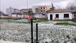 Edirne’de dolu yağışı; ilçe beyaza büründü