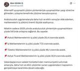 Bakan Gürlek: Arabuluculuk yöntemiyle uyuşmazlıkların yüzde 54'ünde anlaşma sağlandı