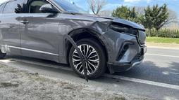 Otomobilin çarptığı yaya yaralandı