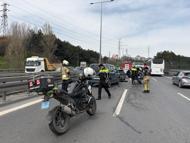 Kağıthane’de zincirleme trafik kazası; 6 araç hasar gördü