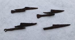 Hadrianopolis Antik Kenti'nde 5’inci yüzyıla ait bıçaklar ve kösüre taşı ortaya çıkarıldı