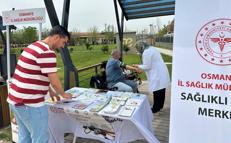 Kalp hastalıklarına dikkat çekmek için stant açıldı