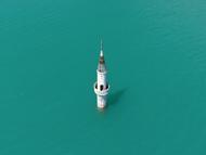 Baraj doldu, eski mahalleden geriye sadece minarenin bir bölümü kaldı