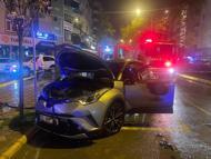 Samsun’da park halindeki otomobil yandı