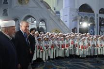 Cumhurbaşkanı Erdoğan, Çamlıca Camii'nde 333 hafızın icazet törenine katıldı