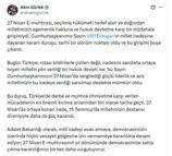 Bakan Gürlek'ten '27 Nisan e-muhtıra' mesajı