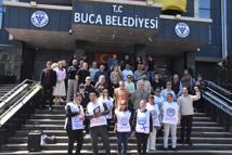 Buca Belediyesi'nde memurlar eylemde: Haber gelmezse yarın iş bırakacağız