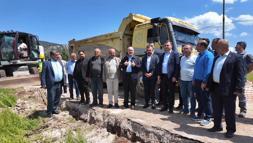 Doğal gaz için ilk kazma vuruldu