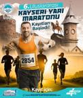6'ncı Uluslararası Kayseri Yarı Maratonu’nda 10K-21K kayıtları başladı