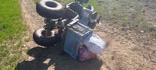 Devrilen ATV’nin altında kalan kadın hayatını kaybetti