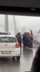15 Temmuz Şehitler Köprüsünde trafiği kapatıp izinsiz gösteriye yapmak isteyenlere müdahale
