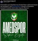 Cumhurbaşkanı Erdoğan'dan Amedspor'a tebrik mesajı