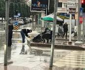 Çaldıkları para ve altınları kaza yaptıkları yerde bırakıp kaçtılar