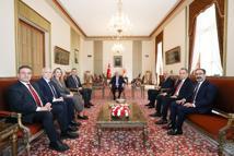 TBMM Başkanı Kurtulmuş, TBB Başkanı Sağkan ile görüştü