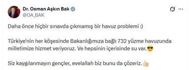 Bakan Bak’tan Marmaris Belediyesi'ndeki havuz sorununa tepki