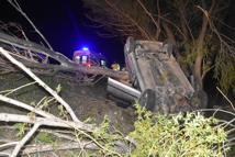 Sivas’ta otomobil yol kenarındaki ağaca çarpıp devrildi: 1 ölü, 4 yaralı