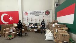 Kapıkule'de TIR'da uyuşturucu ve çok sayıda kaçak sigara malzemeleri ele geçirildi