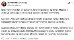 İletişim Başkanı Duran: Mescid-i Aksa’ya yönelik baskını kınıyorum