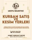 Mezitli Belediyesi’nden Kurban Bayramı düzenlemesi