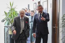 Özgür Özel, Rahmi  Koç ve Ali Koç'u kabul etti