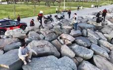 Avcılar Sahili'nde dronlu denetimde uyuşturucu ele geçirildi
