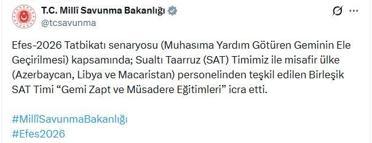 MSB: 'Gemi Zapt ve Müsadere Eğitimleri' icra edildi